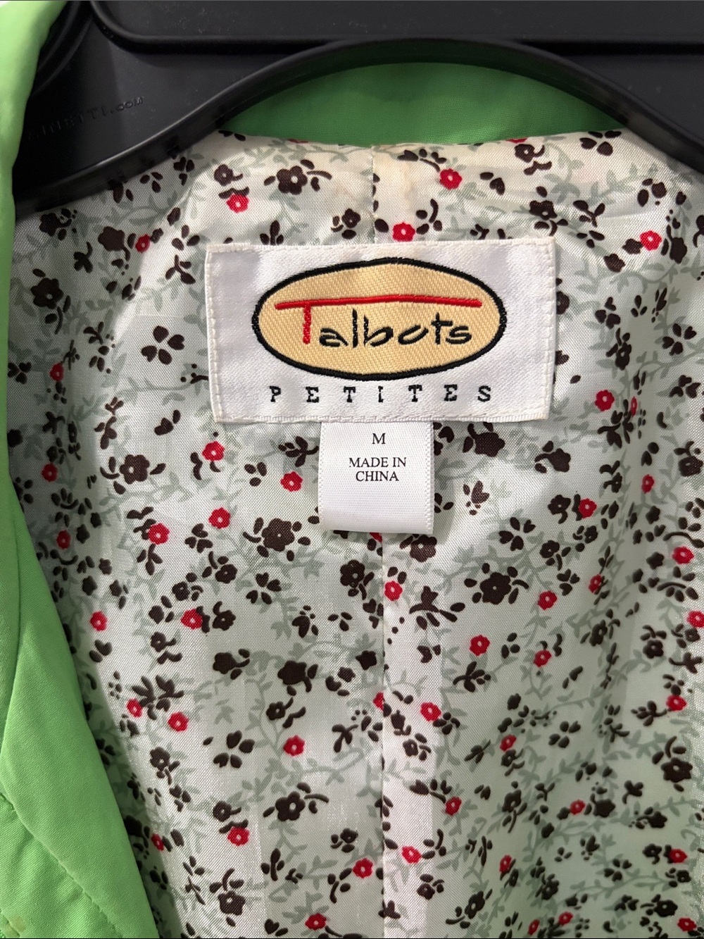 Talbots Bright Green Utility Jacket with Chest Pockets - Picture 2 of 7